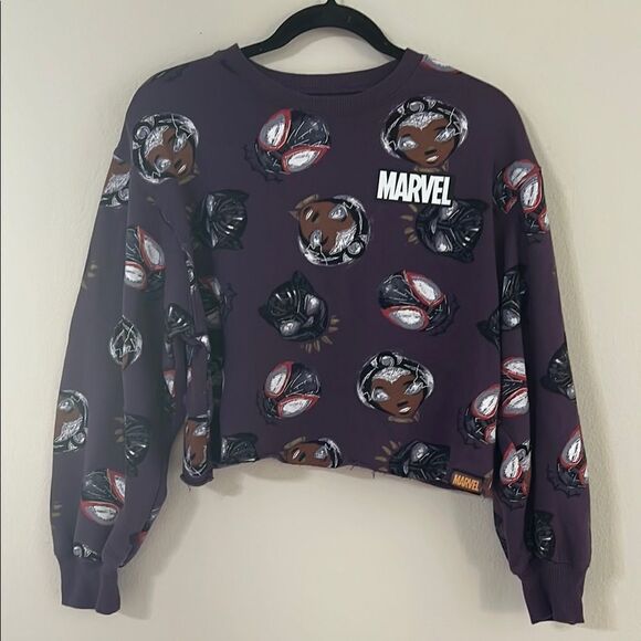 Marvel Sweaters - Disney Parks Marvel Women's Purple Sweater